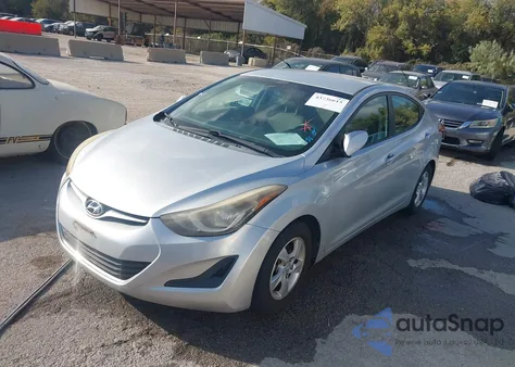 2014 Hyundai Elantra Se из США, поврежденный, VIN 5NPDH4AEXEH523242